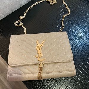 YSL Nude & Gold Tassel
